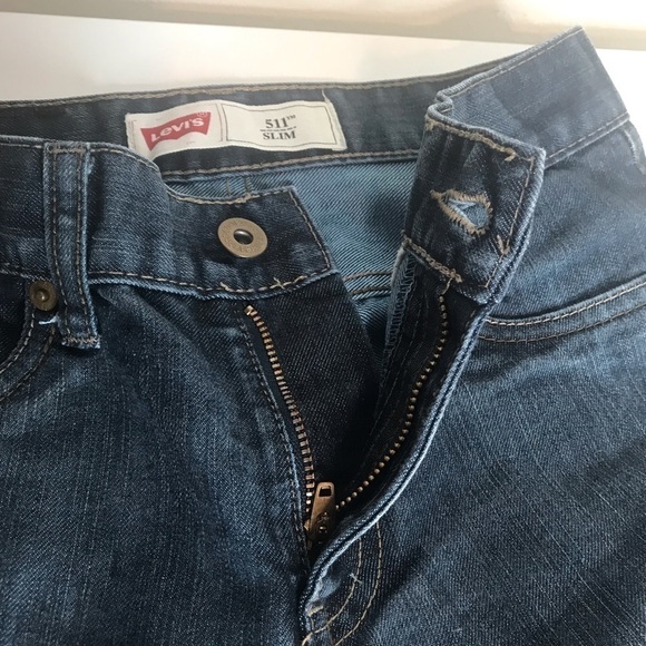 Levi’s 511 slim straight leg blue jeans Sz 8 reg - Picture 4 of 9